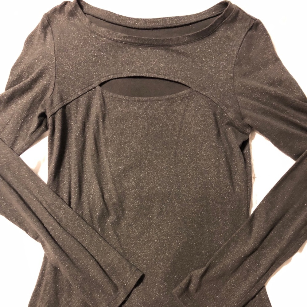 Black and gold Express Sexy Basic Tee